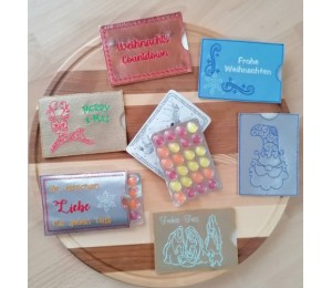 Stickserie ITH - Schokolinsen Adventskalender to go Hüllen